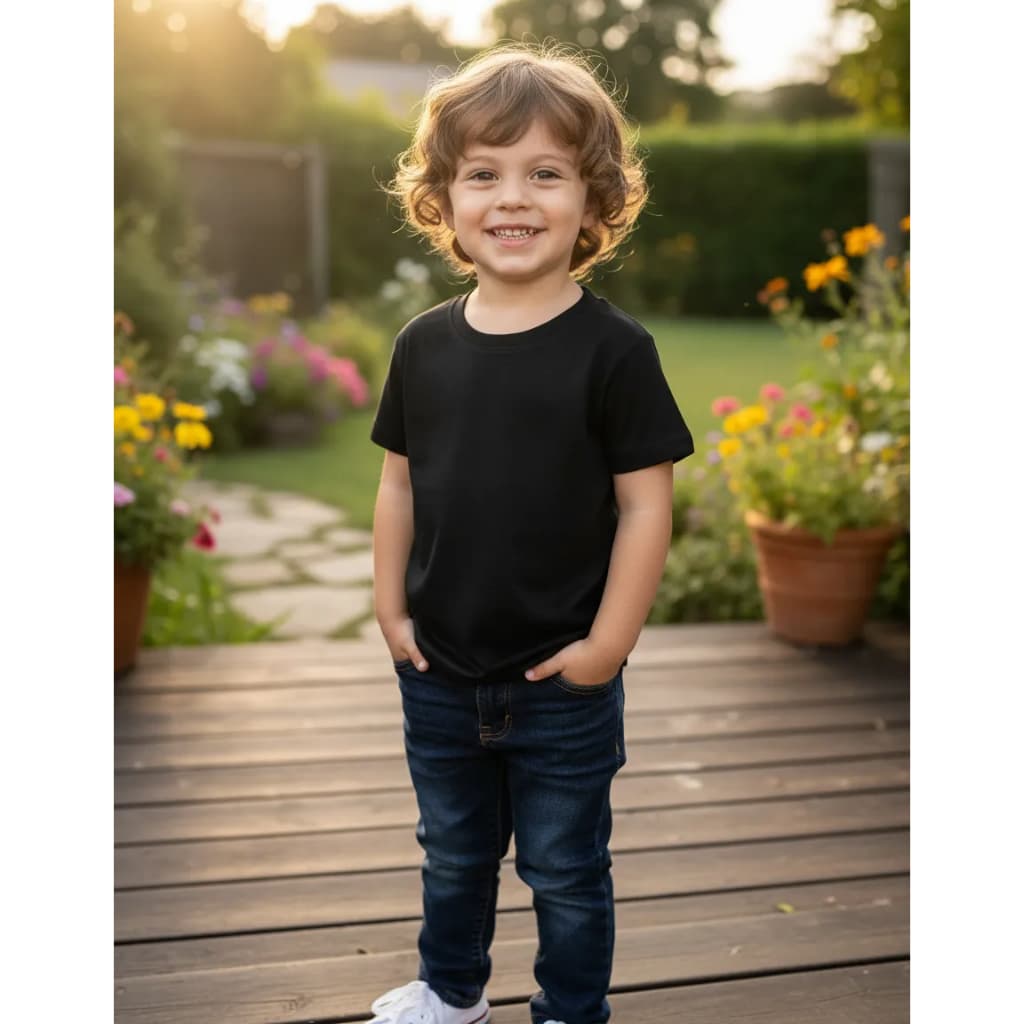 Camiseta Infantil 1 a 4 Viscolycra Premium Lisa Menina Menino Blusa Básica Escolar Manga Curta