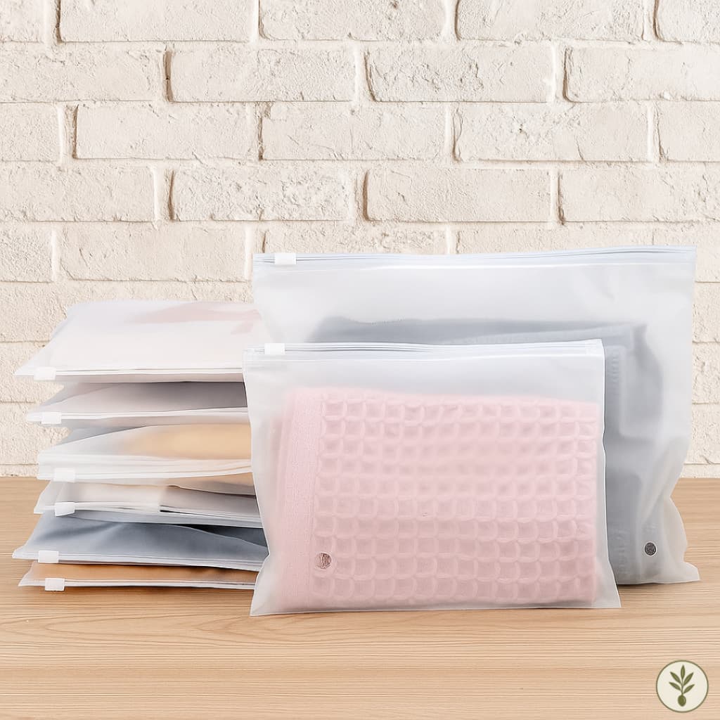 10 Bolsa de PVC transparente multifuncional organizador de roupas/bolsa de viagem