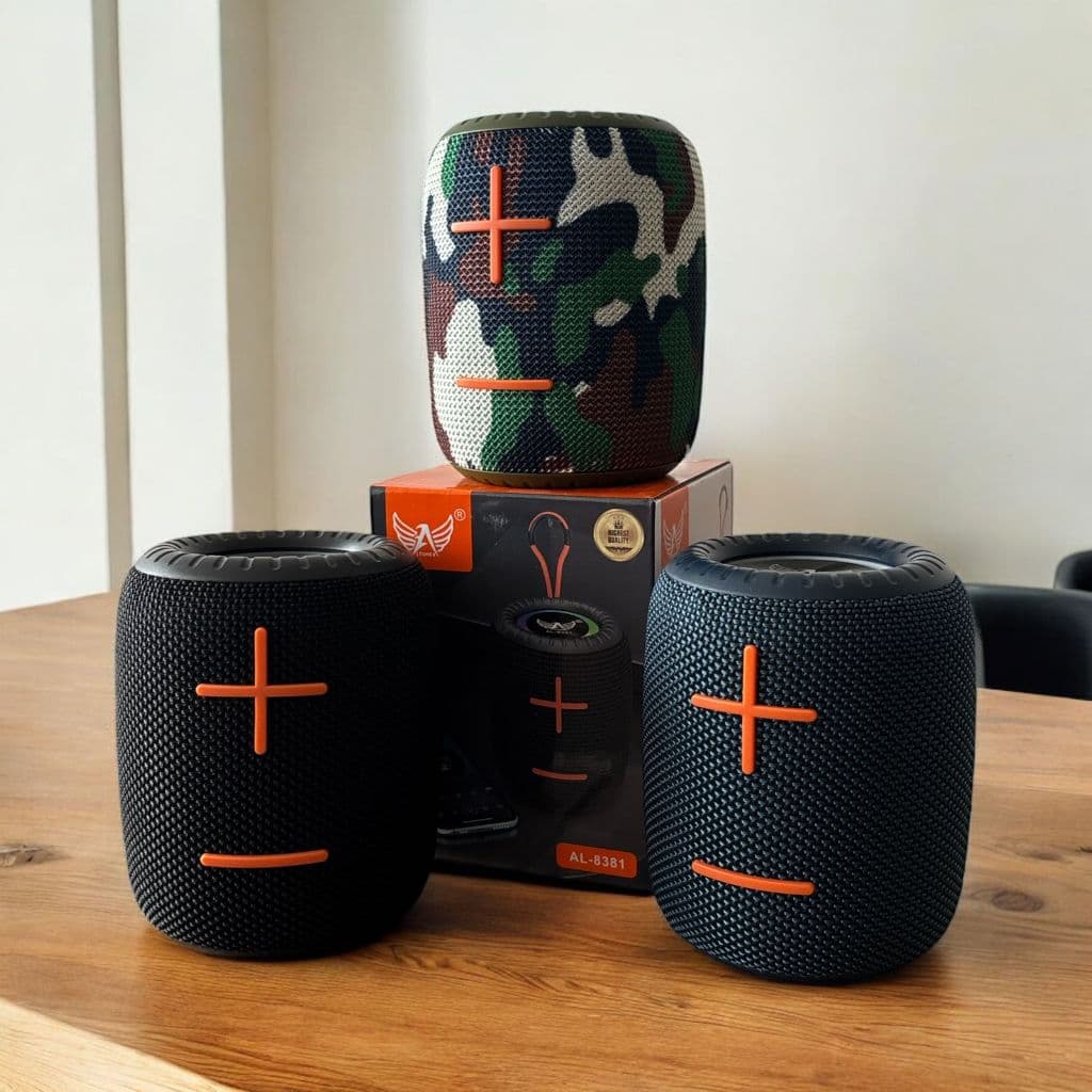 Caixa de Som Portátil Potente Bass Bluetooth RGB/FM/TWS/SD Resistente a água IPX7 AL-8381 Original
