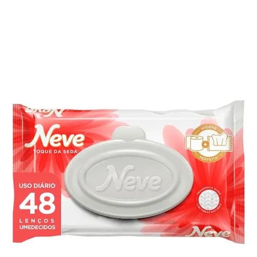 LENÇO UMEDECIDO NEVE TOQUE DE SEDA 48 UN