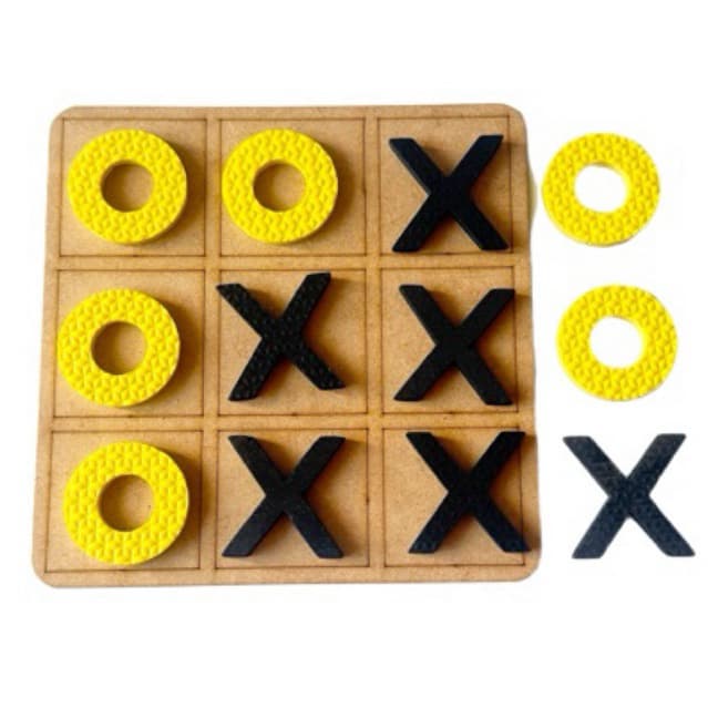Jogo da Velha 18x18cm acessórios TATAME E  MDF 3mm, tabuleiro, presente para crianças, lembrancinhas