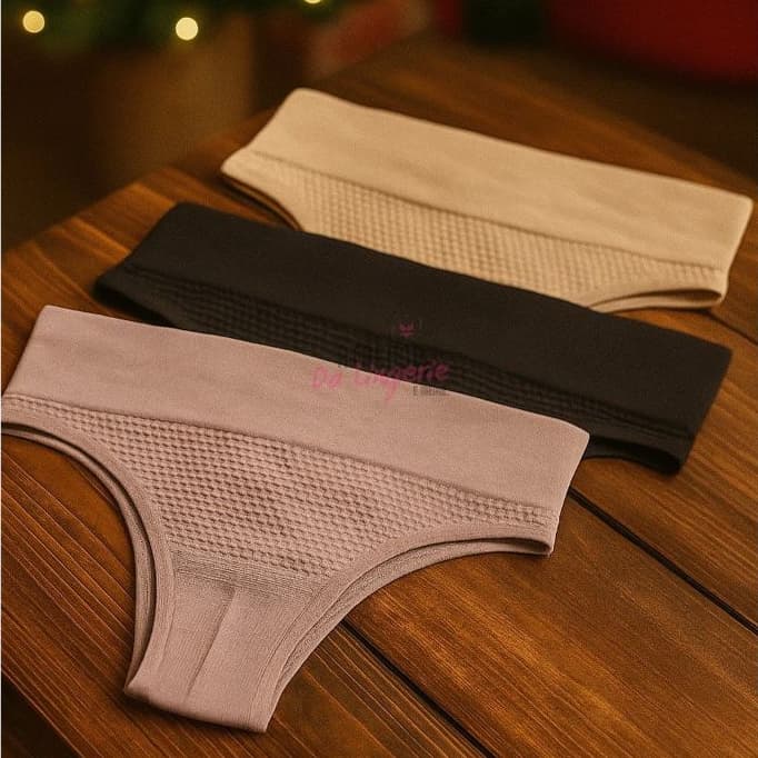 Kit 6 Calcinha Tanga Cós Alto Reduz Medidas Barriga Fitness Para Vestido Moda Lingerie Conforto