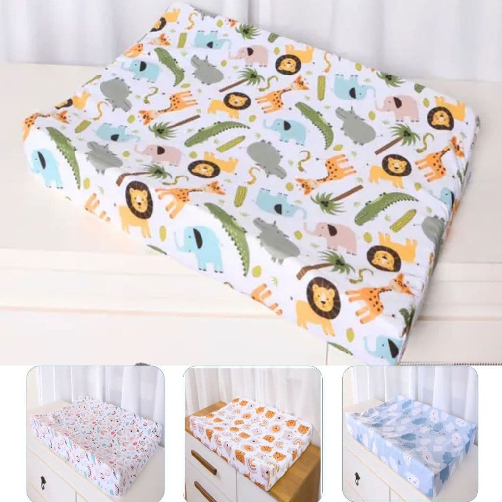 Trocador De Fraldas Anatômico Impermeável Menina Menino Para Cômoda e Berço