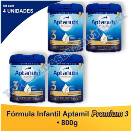 Kit 4 Latas Aptanutri Premium N°3 1-3 Anos 800g cada