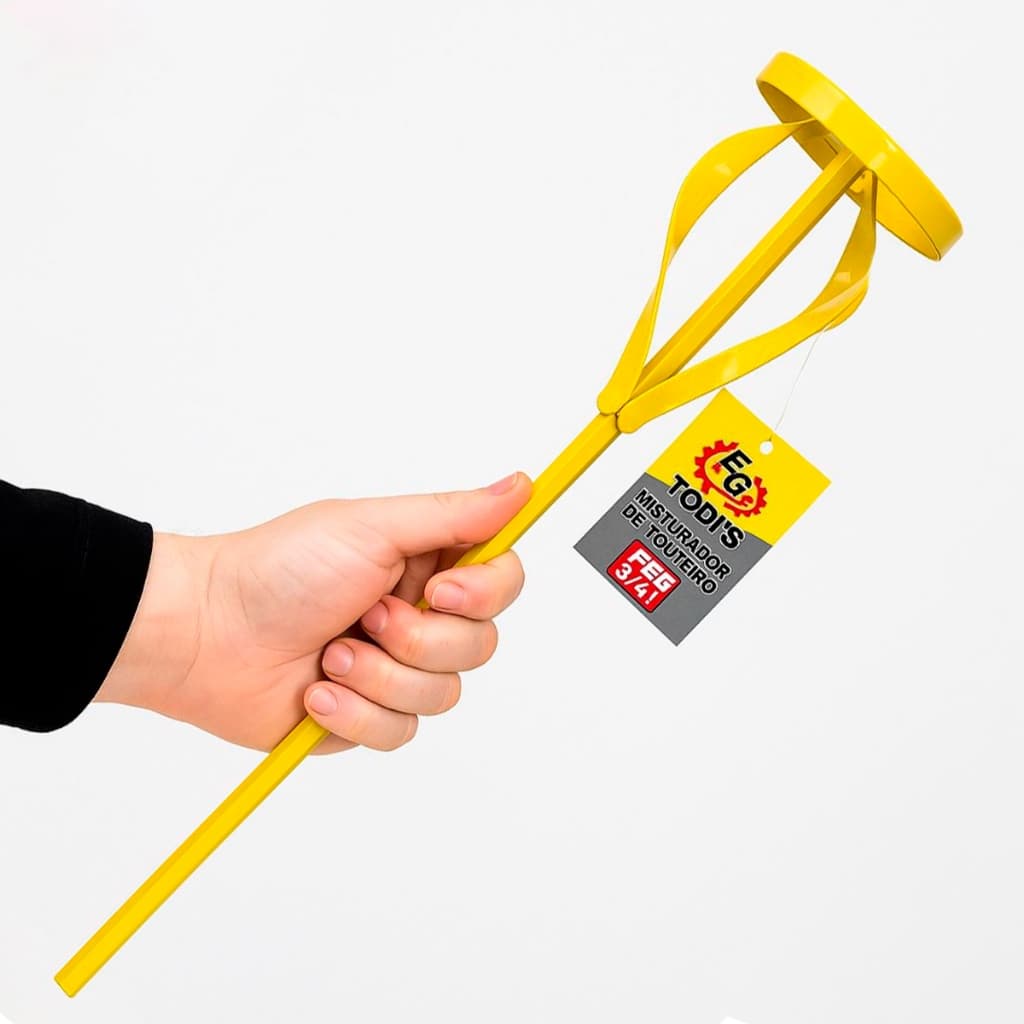 Misturador De Argamassa Gesso Textura Batedor De Tinta P/ Furadeira