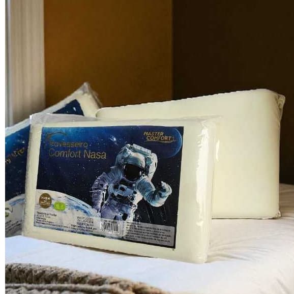 TRAVESSEIRO NASA COMFORT VISCOELASTICO 01 UN ANTIALERGICO COM 10cm ALT MACIO