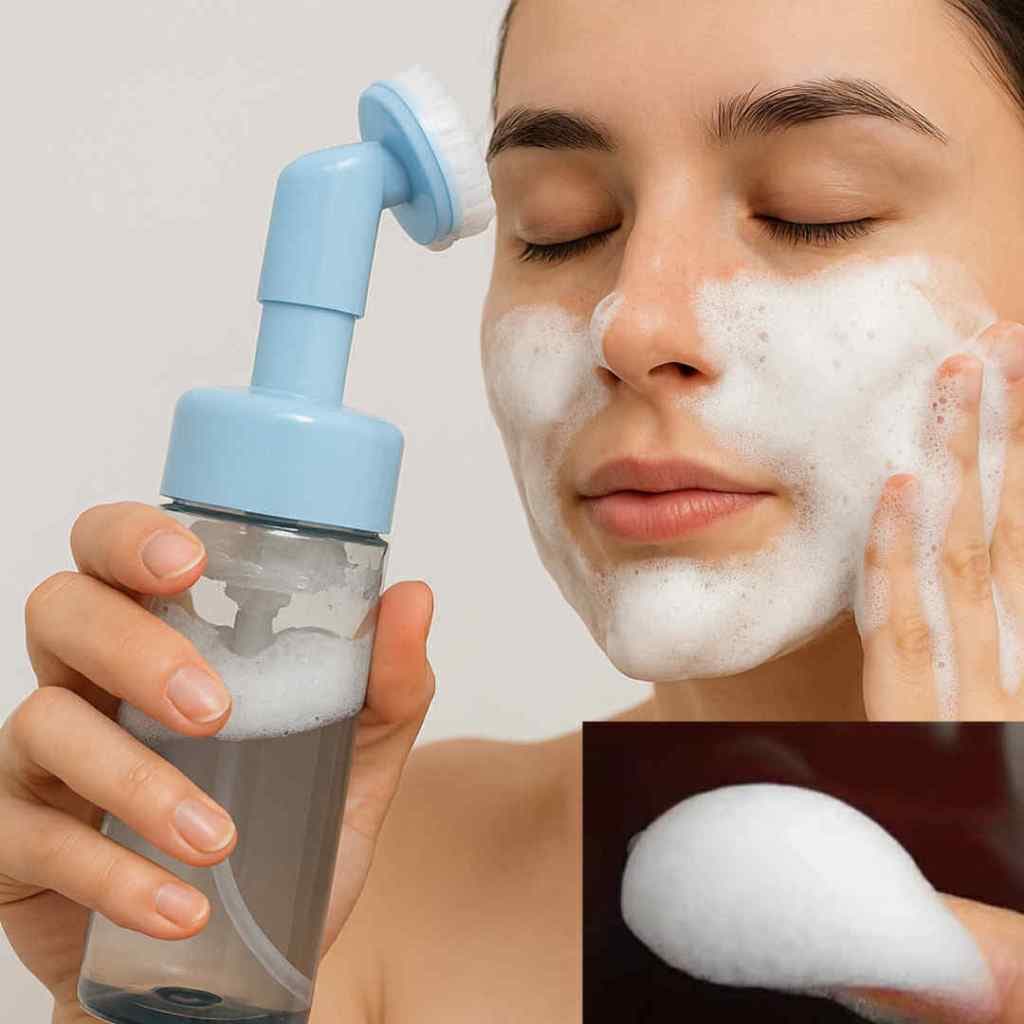 Frasco Pump Skincare Limpeza de pele Facial  - Silicone Macio