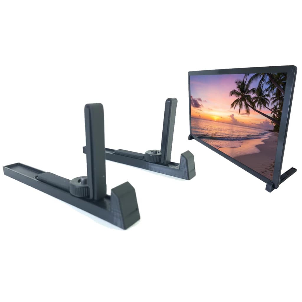 Suporte De Mesa V4 Para Tv E Monitor De 12 Até 43 Polegadas Com Abertura Máxima de 6,5cm
