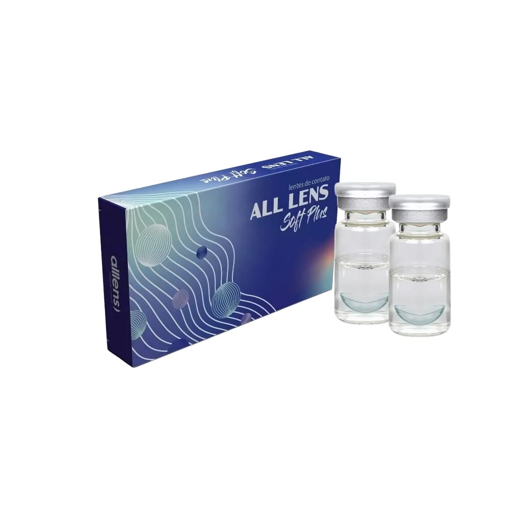 Lentes De Contato Anual All Lens Clear Soft Incolor - Com Grau