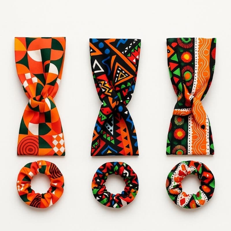 tiara turbante + scruchies