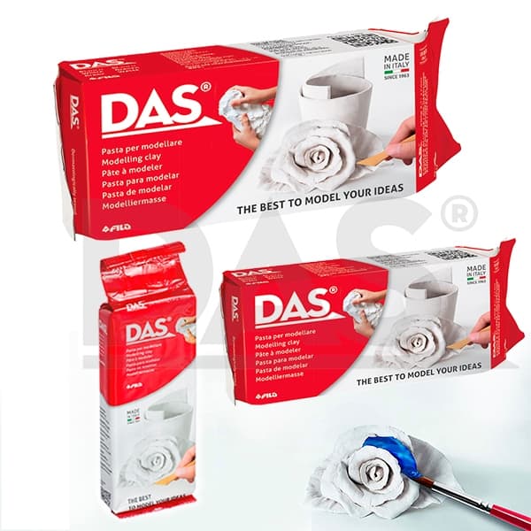 Massa De Modelar  DAS - BRANCA Escultura Cerâmica Fria
