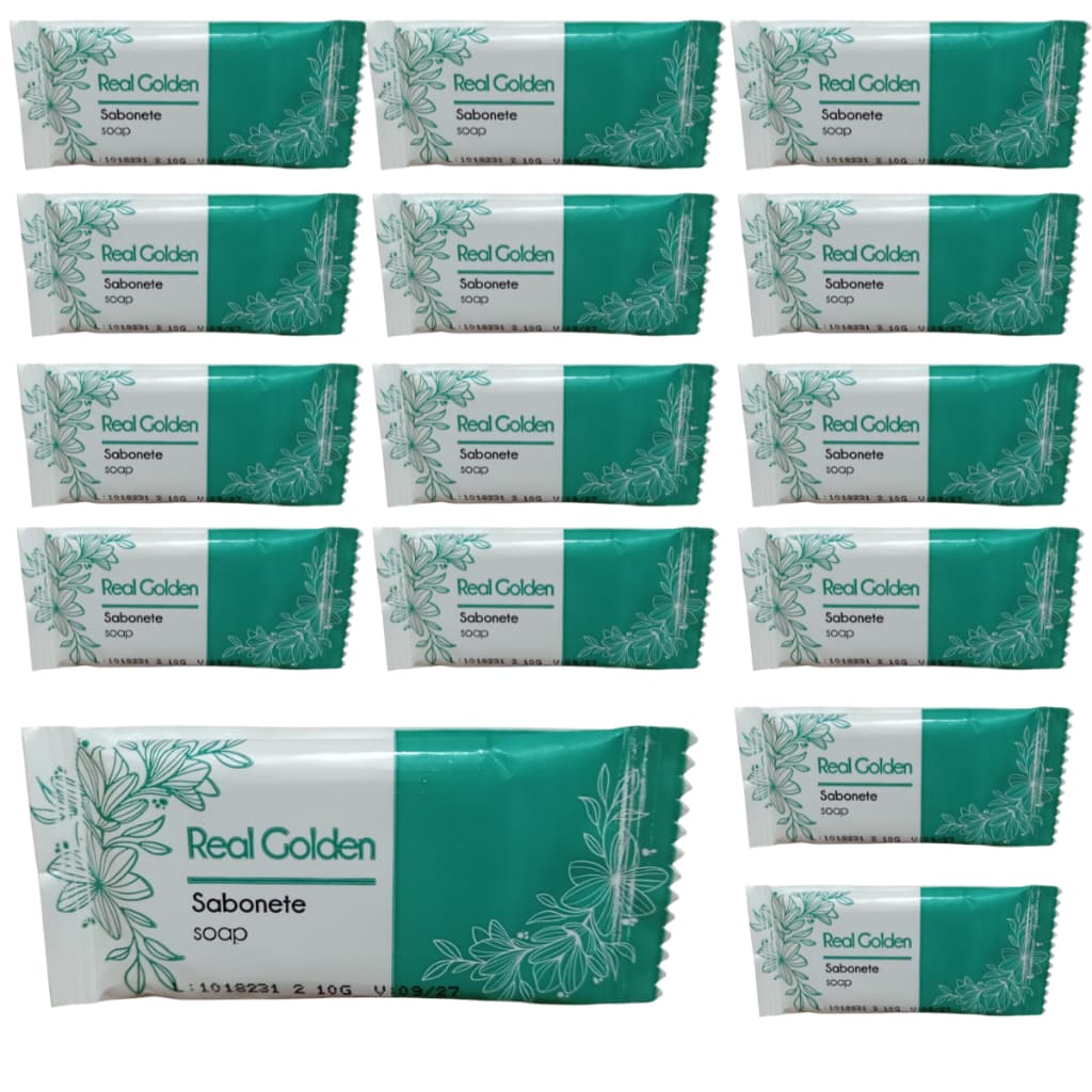 Kit Mini Sabonetes 10g Erva Doce Realgems - Hotéis, Motéis, Pousadas, Airbnb, Chales - Brindes- Qualidade e Economia