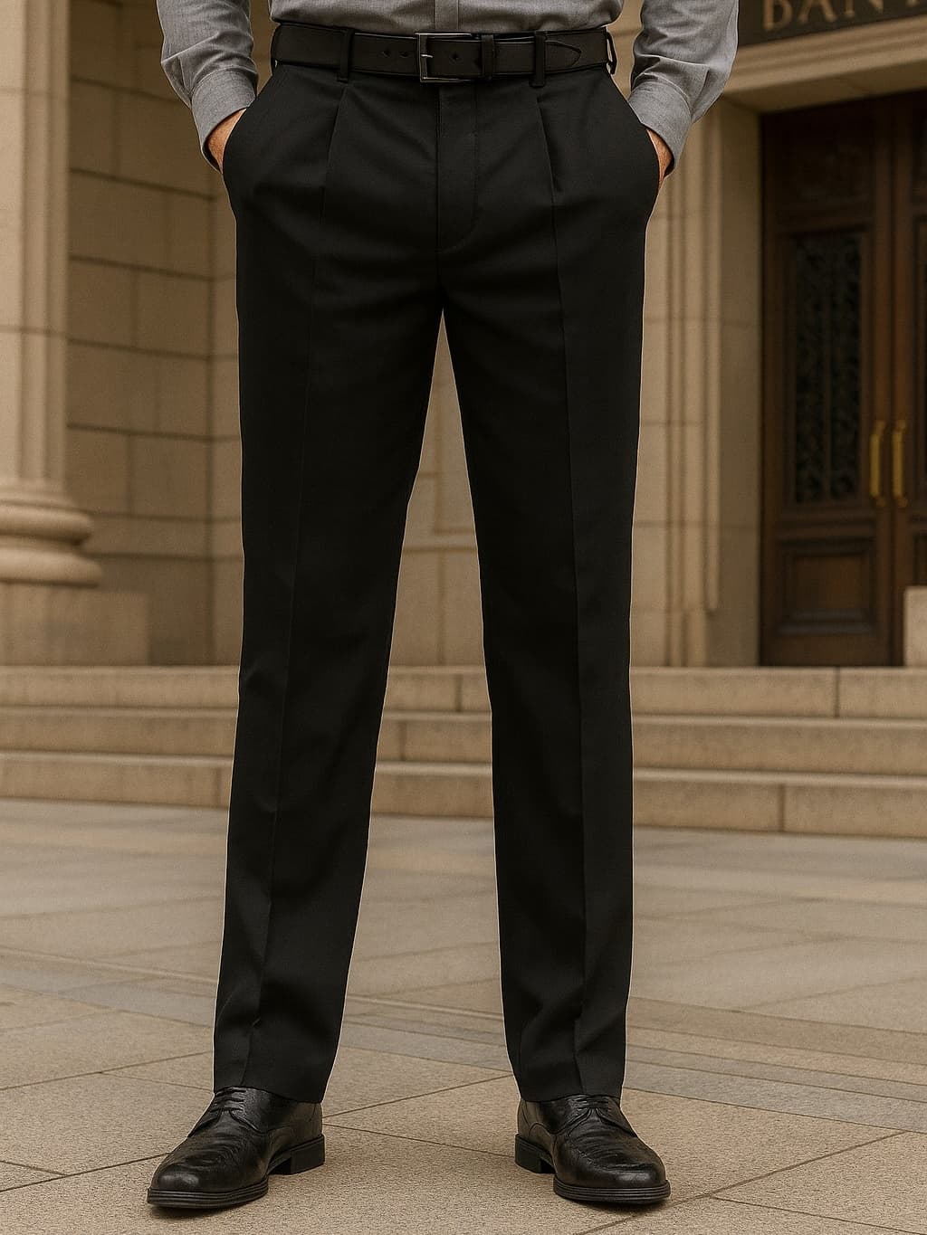 Calça de Trabalho Social Masculina Reta Tecido Oxfordine Envio Rapido