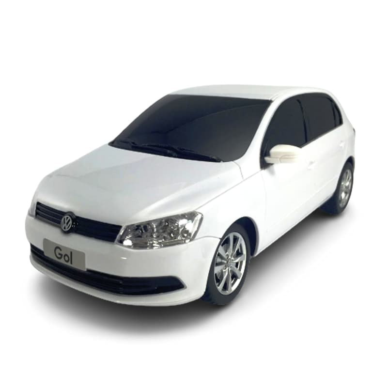 Carro convencional de controle remoto CKS Toys Gol Volkswagen 1:18 branco