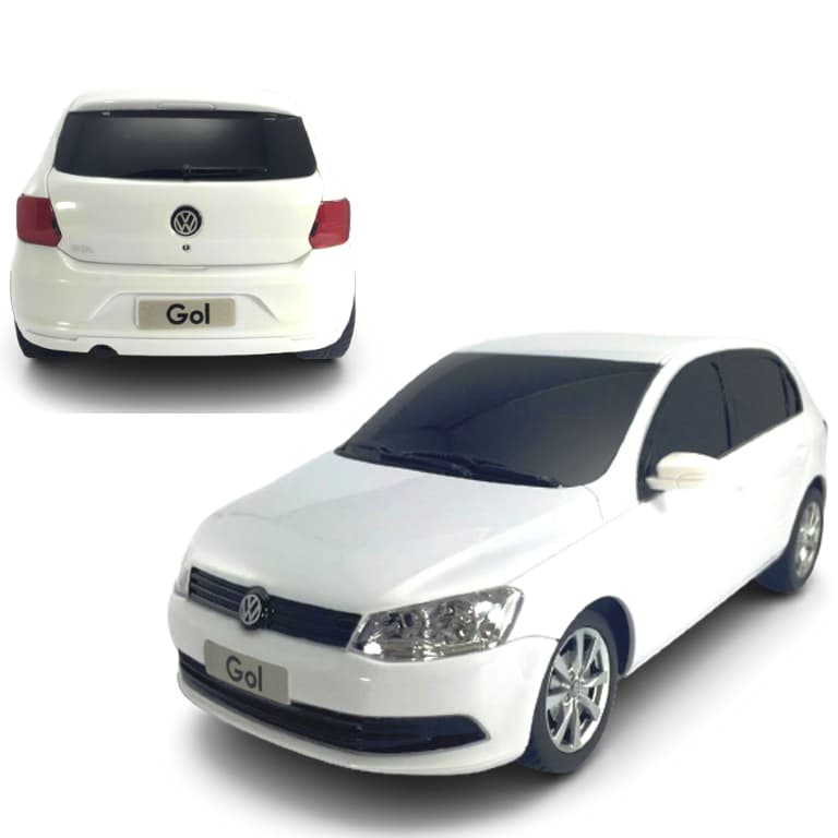 Miniatura Carrinho de Controle Remoto - Oficial Licenciado Gol Volkswagen 1:18