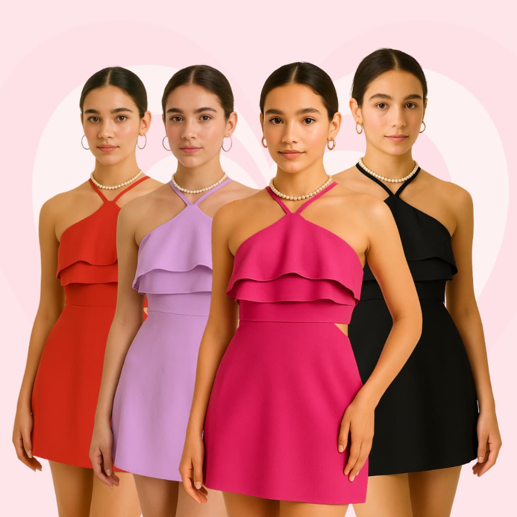 Vestido Macaquinho Menina Infantil Juvenil Feminino Babado 10 12 14 16 Blogueirinha