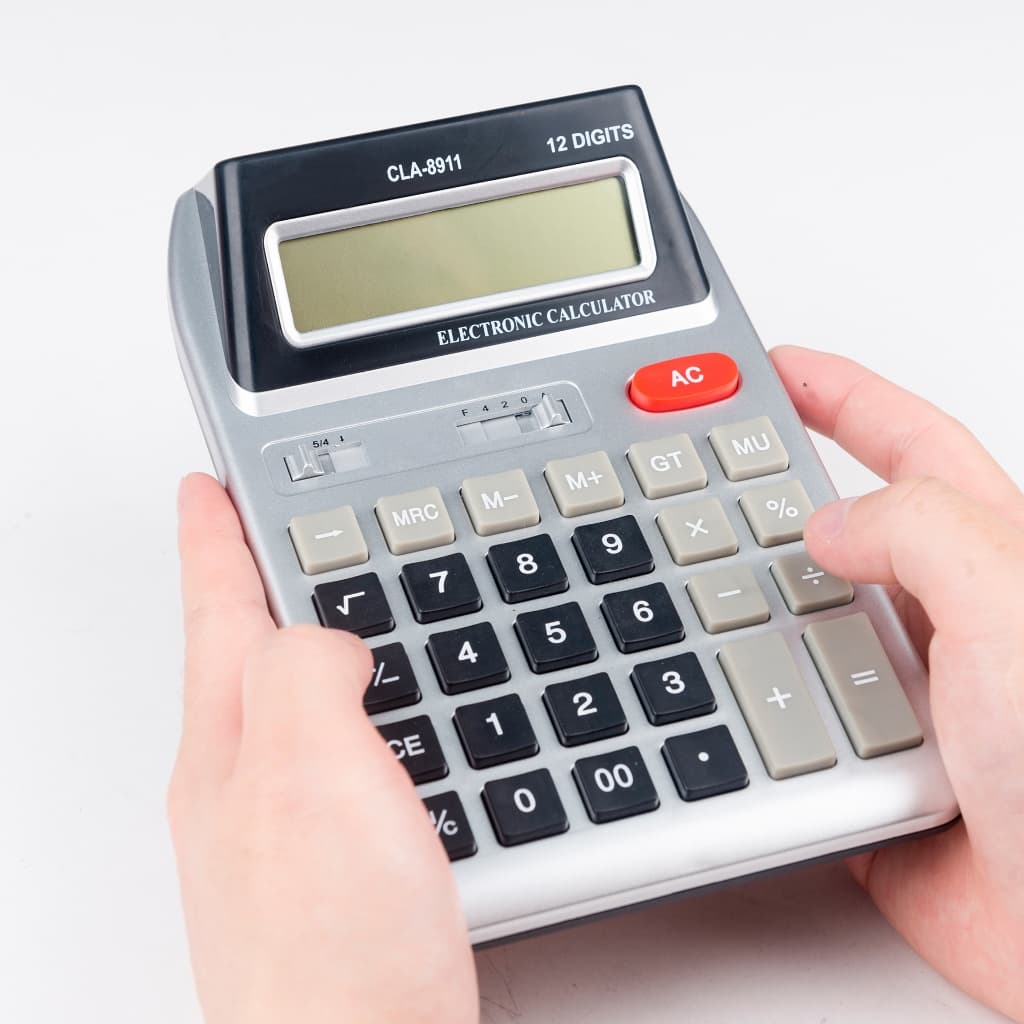 Calculadora Grande 12 Dígitos | Duplo Display LCD para Caixa, Escritório e Uso Diário