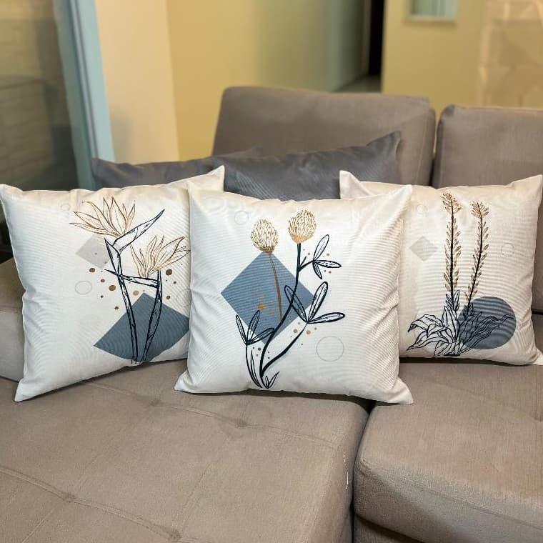 Kit 5 Capas de Almofadas 45x45cm Suede Sublimadas - Decorativas e Sofisticadas