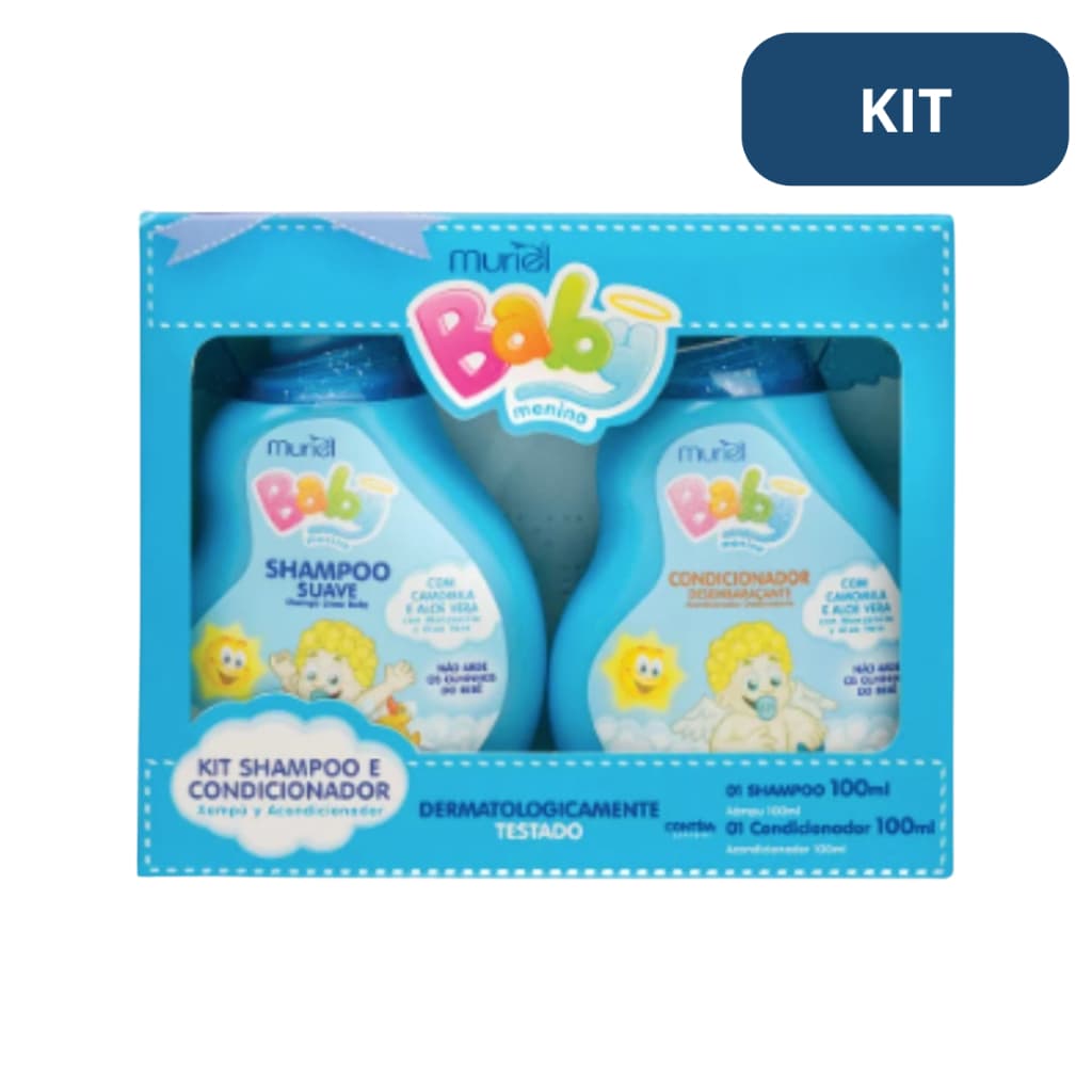 Kit Muriel Baby Menino Shampoo e Condicionador 100ml