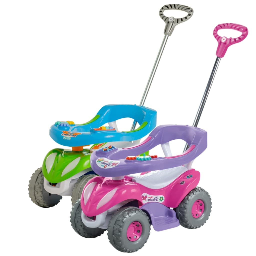 Carrinho Passeio Infantil Suporte Pés 30Kg Haste Direcionavel Menino Menina