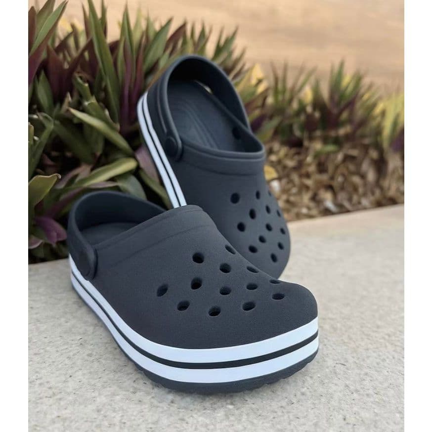 Babuche Preto Infantil Menina e Menino Anatomico Emborrachado