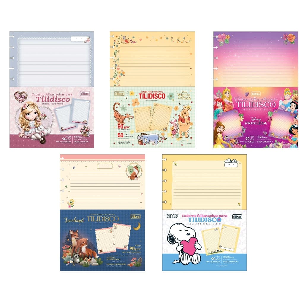 Bloco Refil Tilidisco Decorado - Tilibra