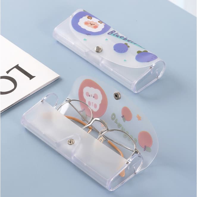 Capa De Óculos Transparentes Com Estampa De Fruta animal colorido Práticas
