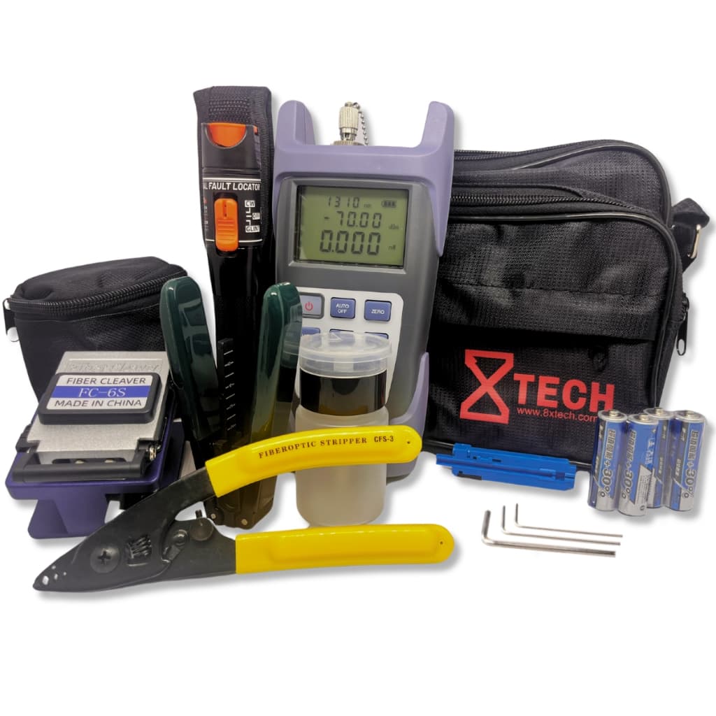 Kit Ferramentas Fibra Óptica Ftth Profissional 15 Peças 10km