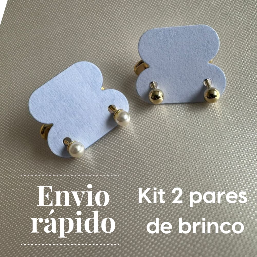 Brinco Infantil com Tarracha Baby 3mm Pérola e Bola Folheado a Ouro+BRINDE-ENVIO IMEDIATO