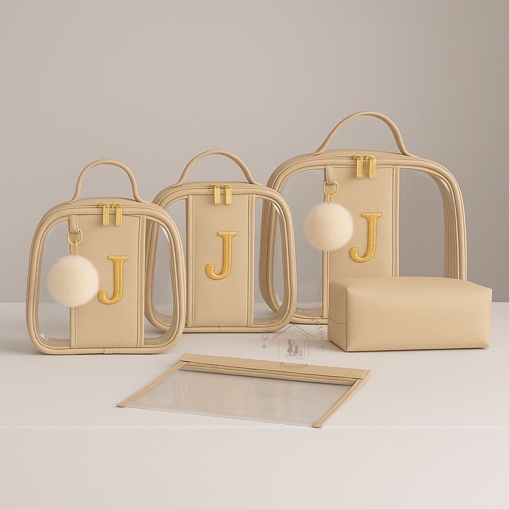 Bolsas Organizadoras de Viagem | Kit 5 Peças Personalizado com Iniciais