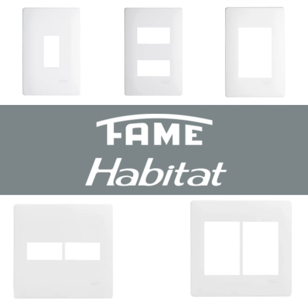 Placas Fame Habitat 4x2 e 4x4 com Suporte