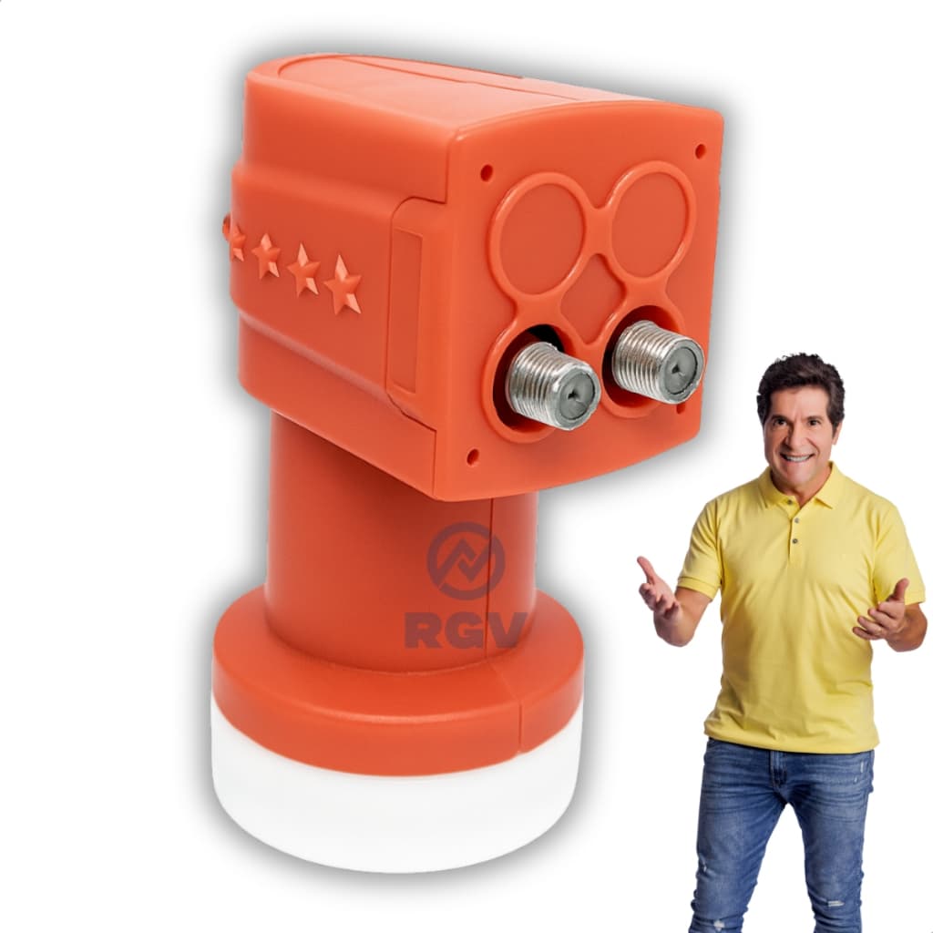 LNBF Duplo Vivensis Alto Ganho Sathd Nova Parabolica - 2 Saídas