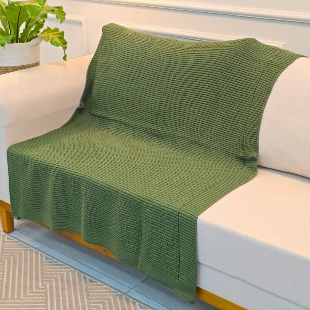 Manta de Tricot Sofá Poltrona 150x100cm Siena Decorativa Sala