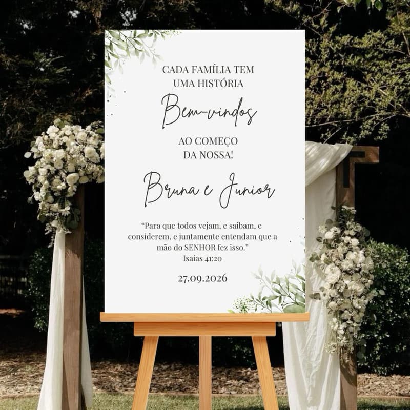 Placa Casamento Cada Família Bem Vindos Grande Nomes Personalizado