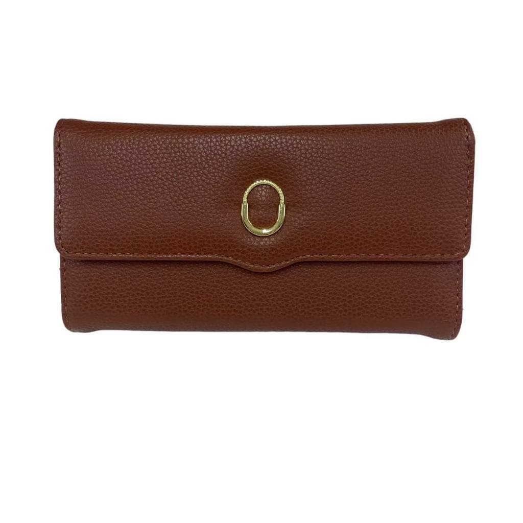 Carteira Feminina Comprida Grande Tripla Longa Porta Cartão Multiuso Com Alça Moda Elegante Fashion Couro Sintético