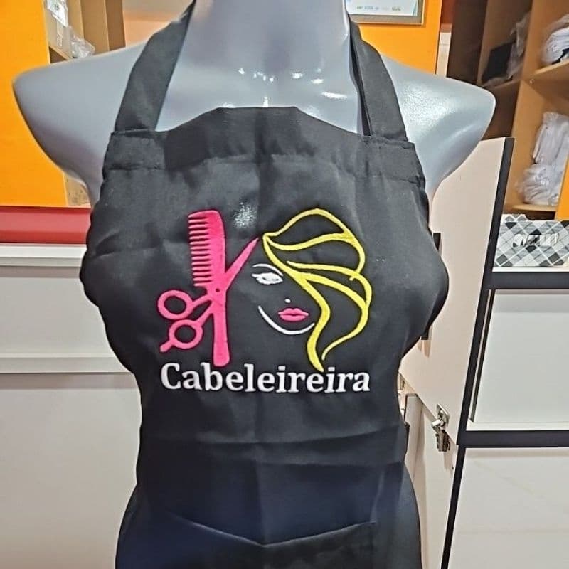 avental Cabeleireira bordado mega