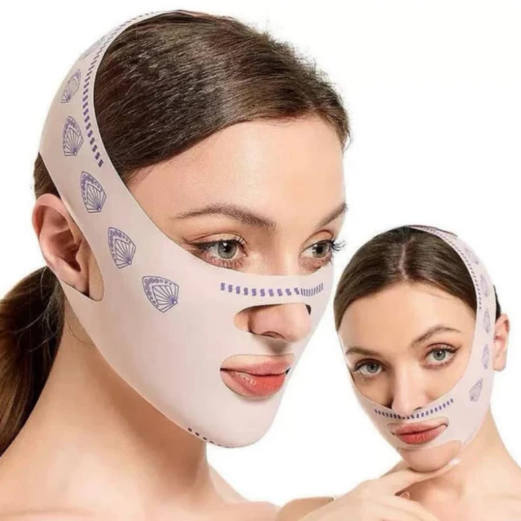 Faixa Modeladora Facial Antiflacidez | Elimina Papada, Rugas, Queixo Duplo Lifting Facial