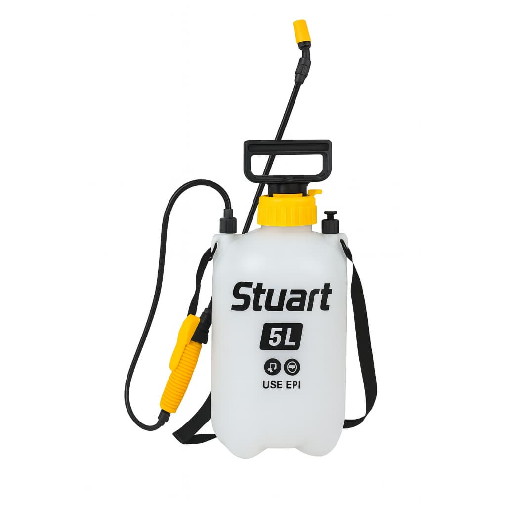 Pulverizador Agrícola Lateral Manual 5 Litros De Compressão Prévia Borrifador Jato Regulável Stuart
