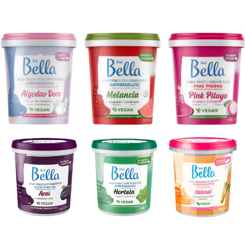 Cera Profissional Hidrossolúvel Depil Bella Morna 600g - Escolha a Sua