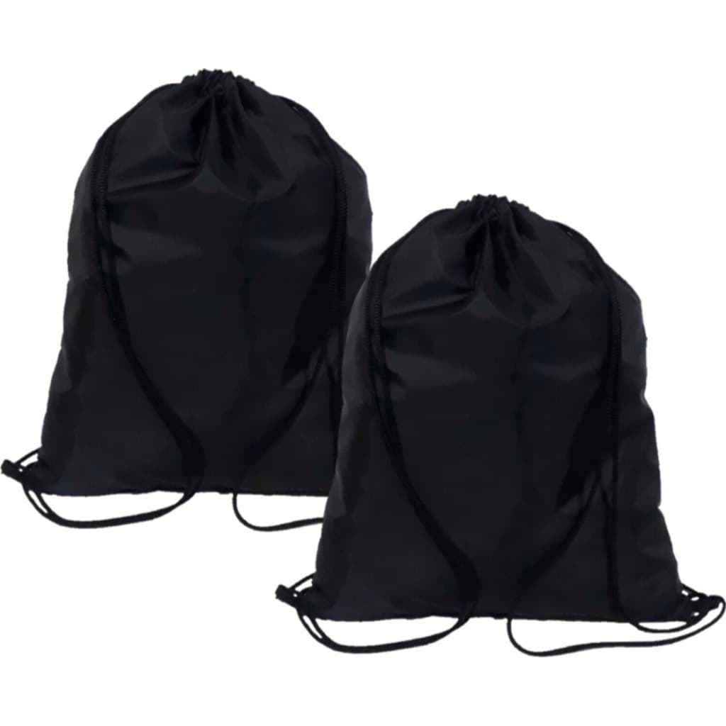 2 Mochilas de Saco Nylon 70 Esporte Academia Chuteira Roupas Raquete Bola de futebol