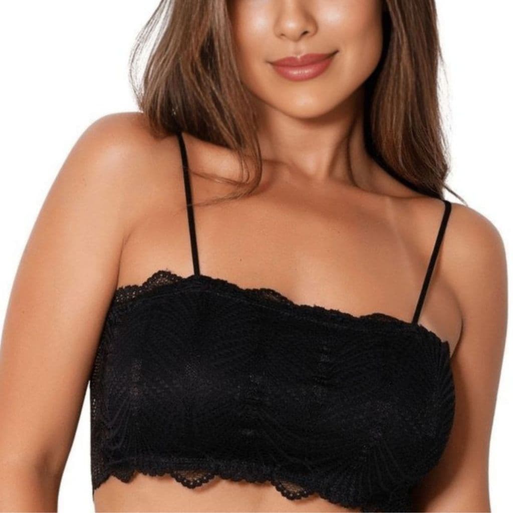 Kit Top Faixa  Cropped feminino de renda com bojo Sutiâ  Blusinha