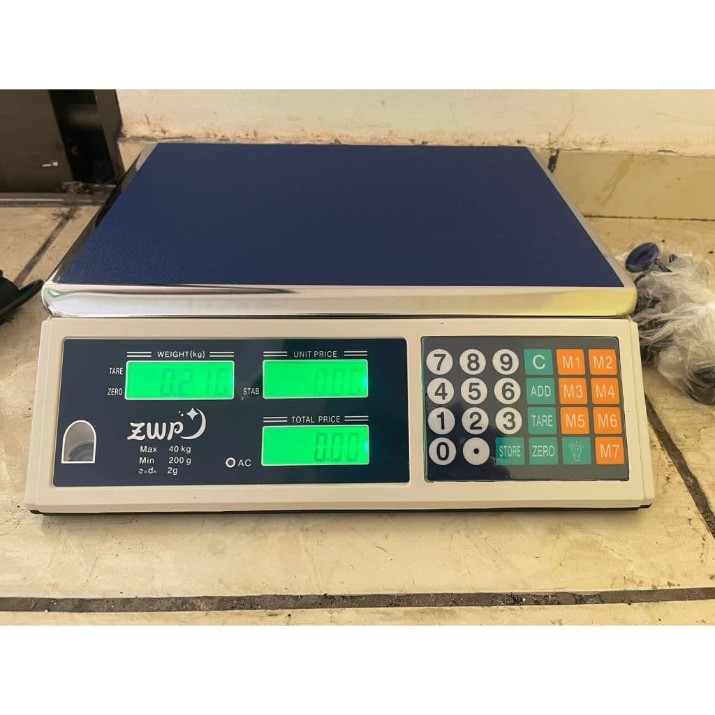 balança digital 40kg kit 5 unidades bivolts 110/220v eletrônica recarregável balanca comercial