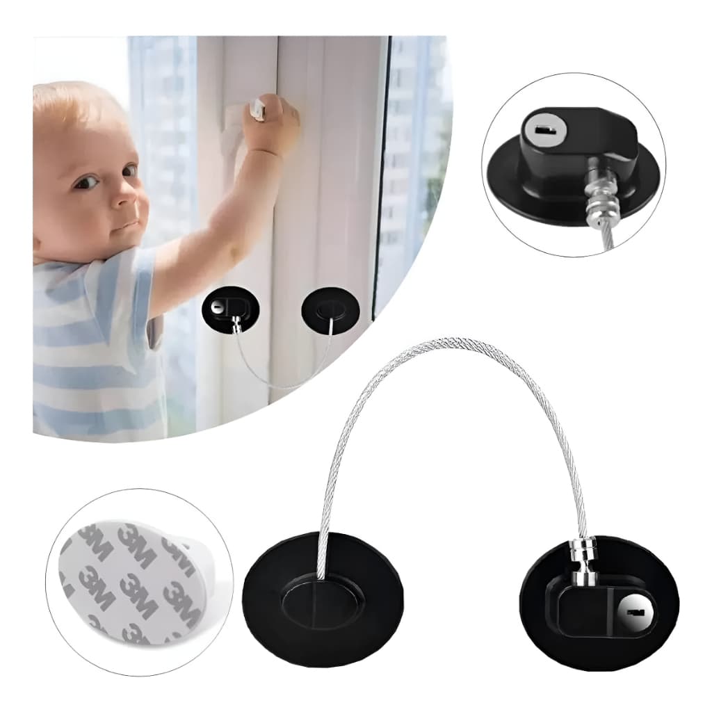 Trava de Segurança para Crianças sem Impacto, Travas para Armários e Geladeiras para Proteger Bebês, Presente de Natal