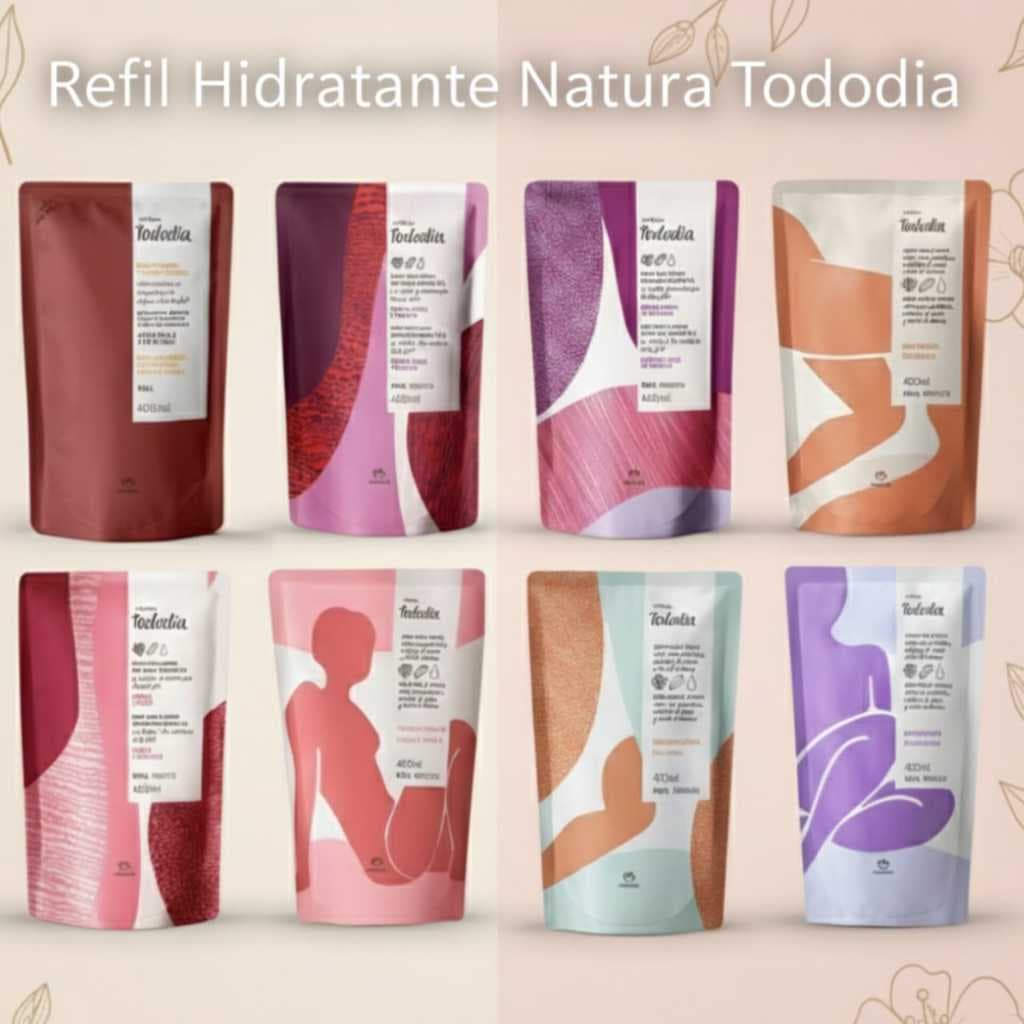 Refil Creme Hidratante Natura Tododia, 400ml