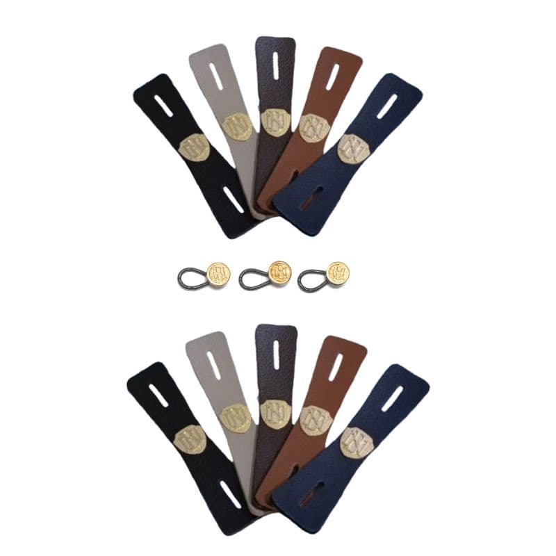 Kit prendedor de gravata luxo modelo invisível 10 unidades + 3 Extensores de colarinho luxo.