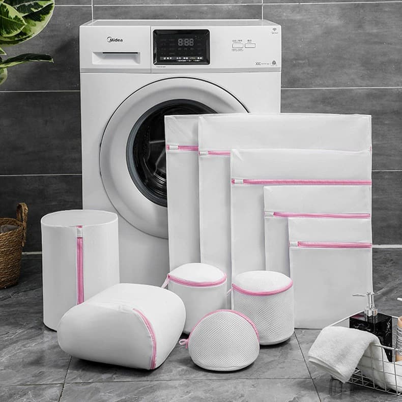 Kit 7 Sacos De Lavar Roupas Protetor De Roupa Íntima Anti-Emaranhado Multi-Tamanhos