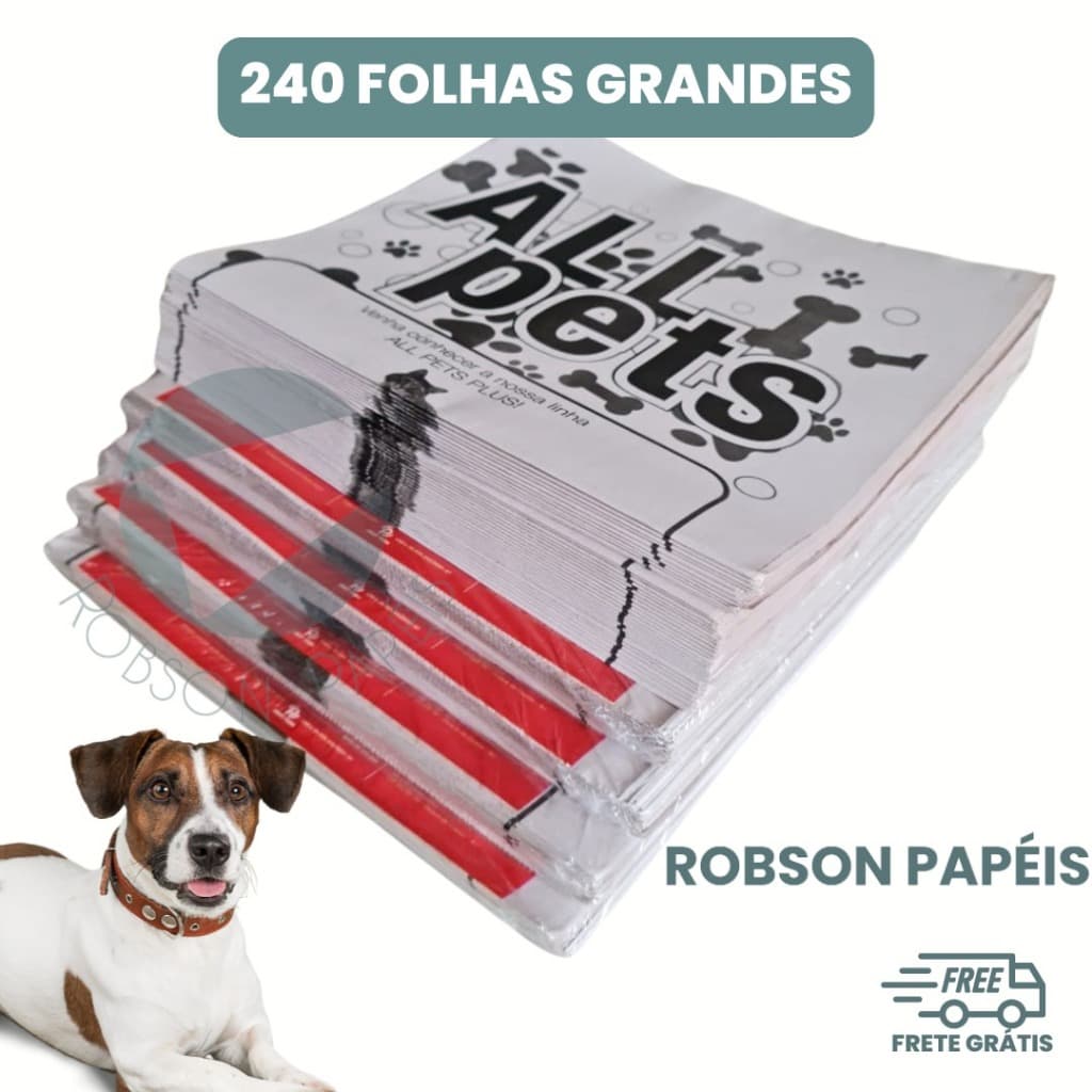 Jornal Pet 4kg 224 Folhas Grandes 58x65.