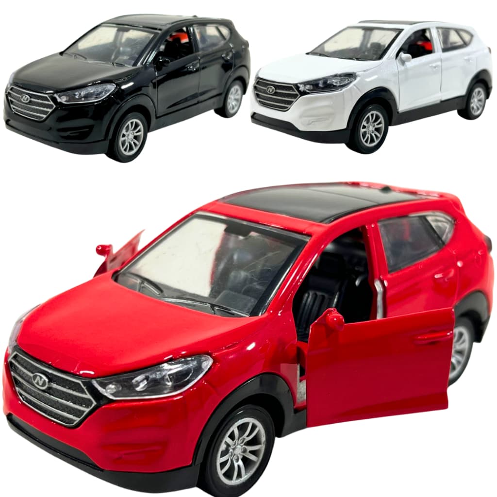Carrinho miniatura metal ficção hyundai tucson abre portas premium