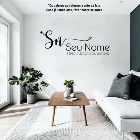 Adesivo para estabelecimento personalizado salão sobrancelhas cílios nail lash designer studio