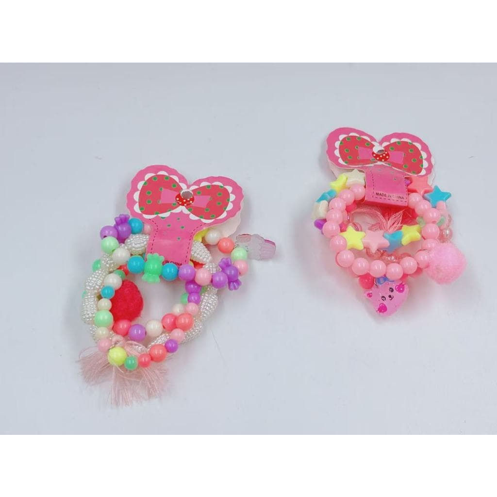 8/16/24 Pulseiras(2/4/6 conjuntos) Para Criança Infantil Frutas Doces Coloridos